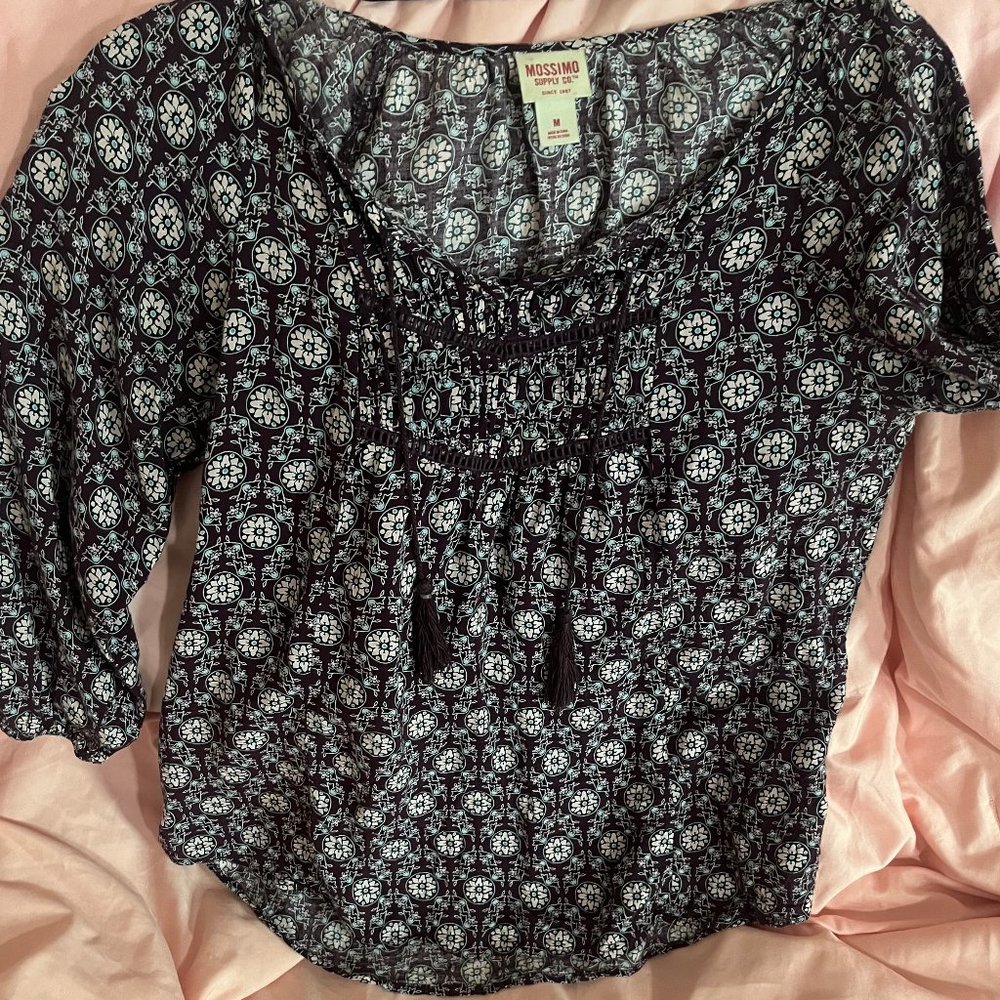 Mossimo Boho Womens Medium Blouse